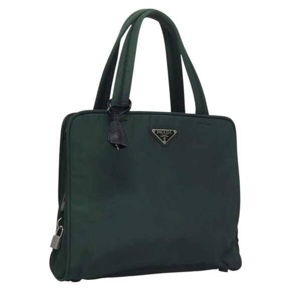 PRADA Hand Bag Nylon Green Auth bs21888 - Picture 1 of 16